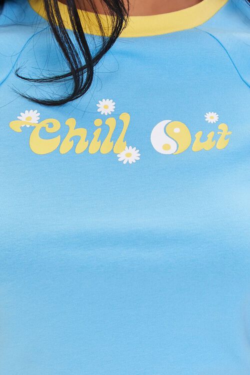 Forever 21 "Chill Out" Graphic Crop Tee