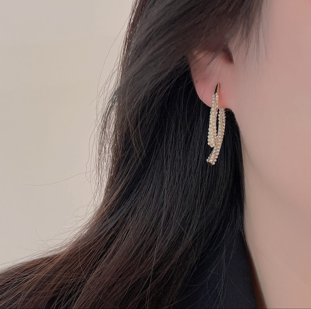 Delicate Back Drop Earrings