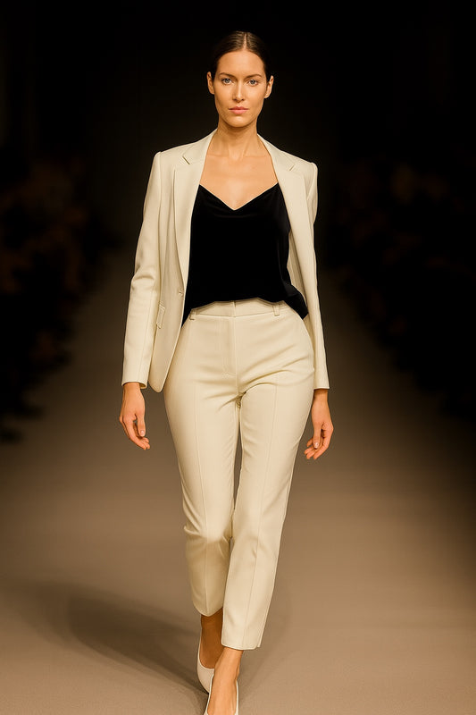 Banana Republic Black Velvet Cowl-Neck Top