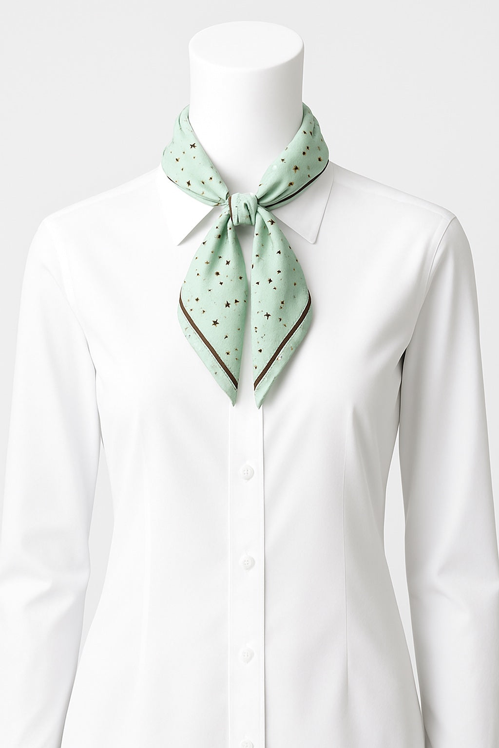 Scarf - Light green silky
