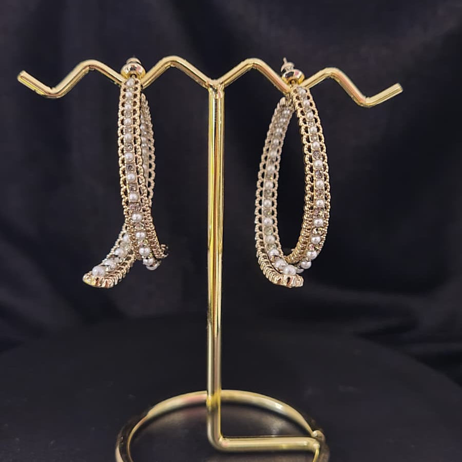 Elegant Front-and-Back Design Earrings