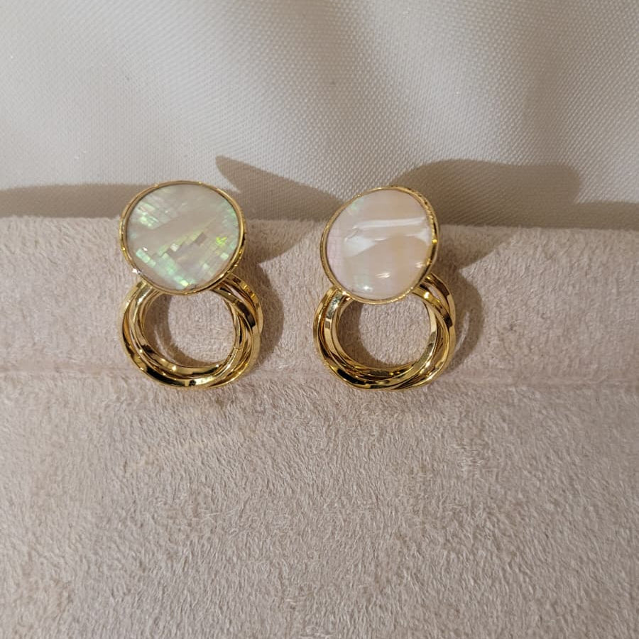 Luminous Orbit Drop Earrings