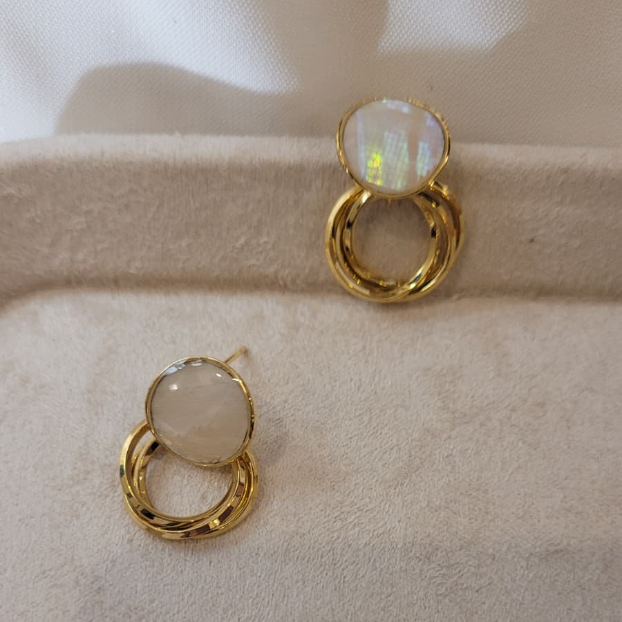 Luminous Orbit Drop Earrings