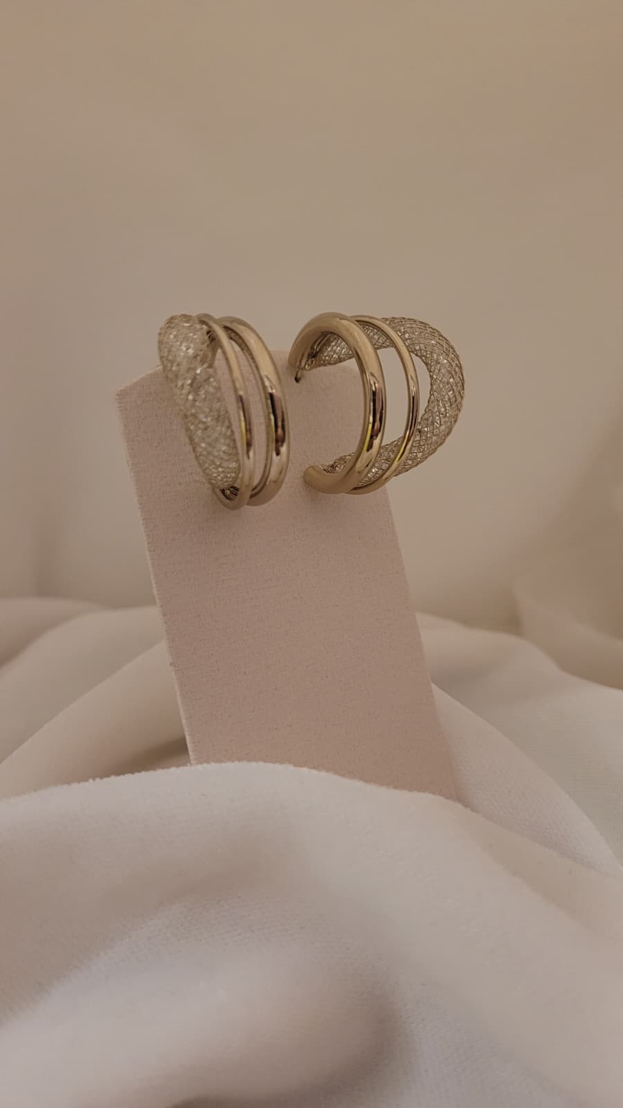 Metallic Triple Hoop Earrings