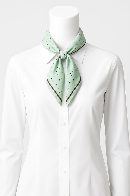 Scarf - Light green silky